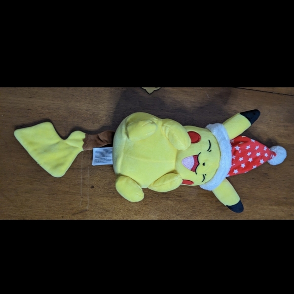 Pokemon Christmas Holiday Santa Claus Pikachu Plush Soft Toy - Picture 5 of 6